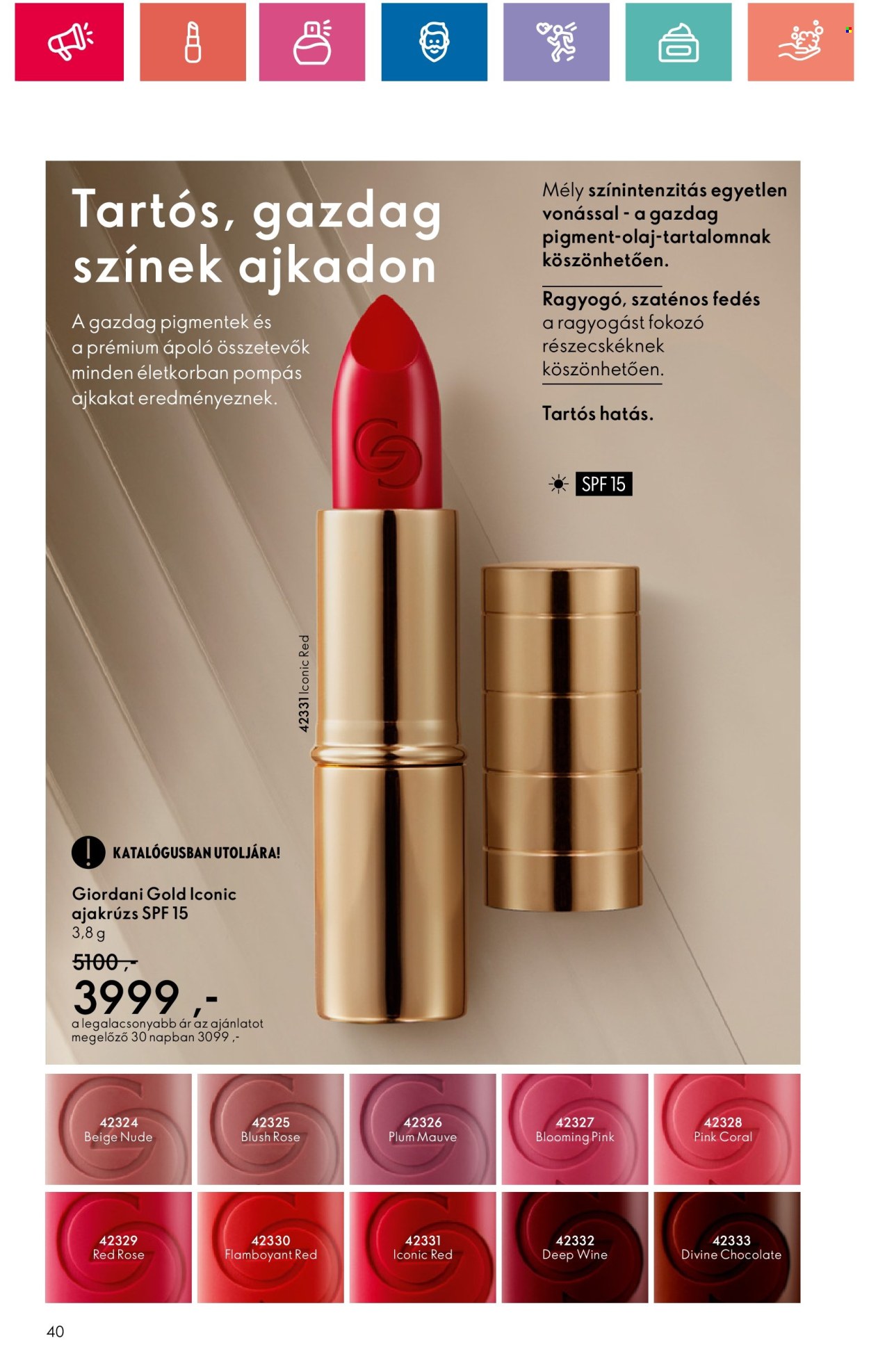Oriflame akciós újságok - 2024.08.20 - 2024.09.09. Oldal 40