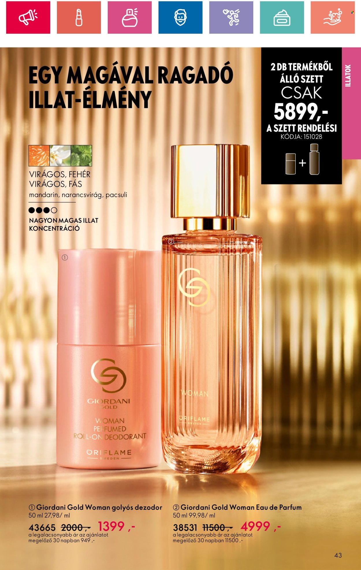 Oriflame akciós újságok - 2024.08.20 - 2024.09.09. Oldal 43