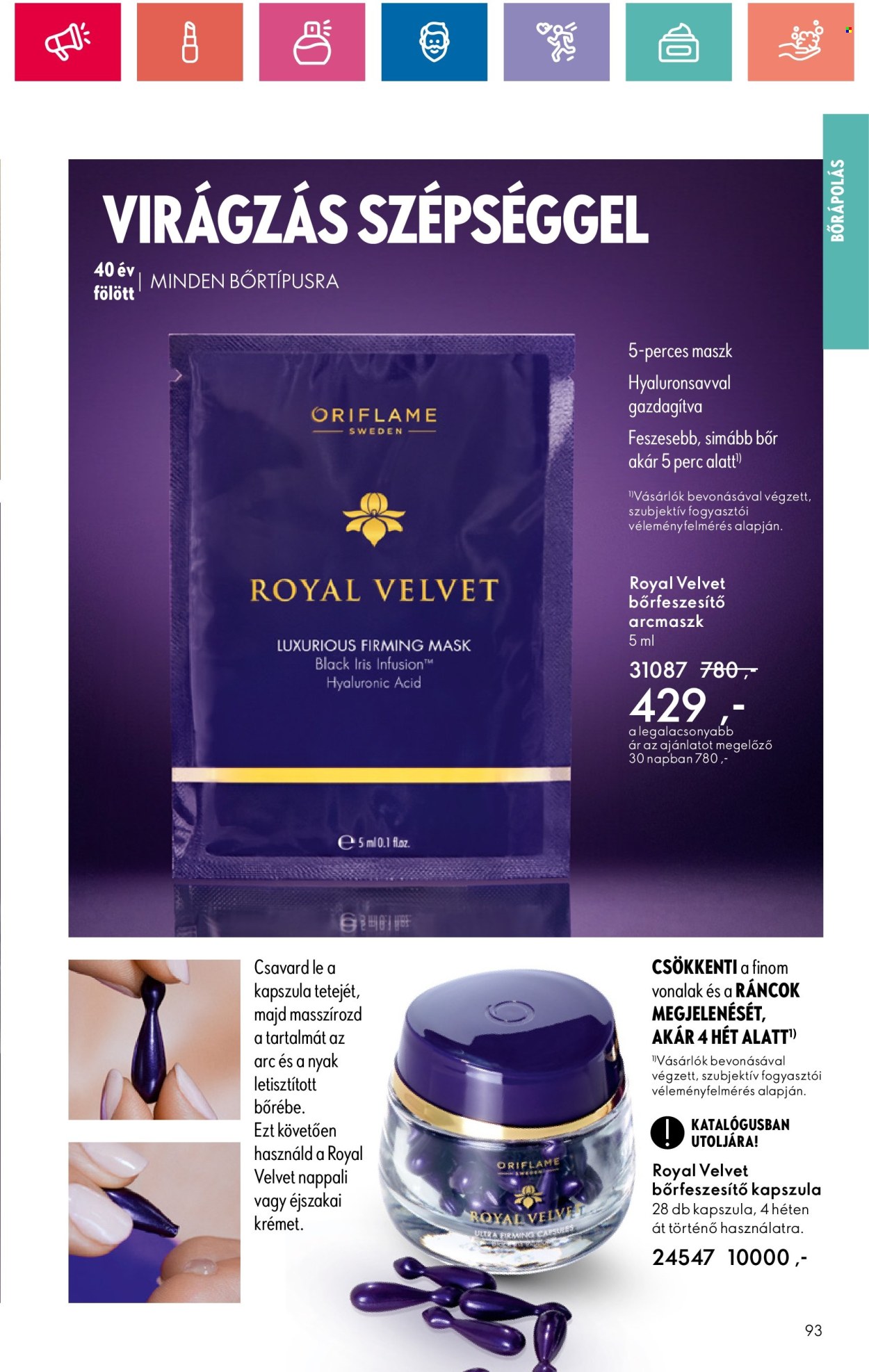 Oriflame akciós újságok - 2024.08.20 - 2024.09.09. Oldal 93