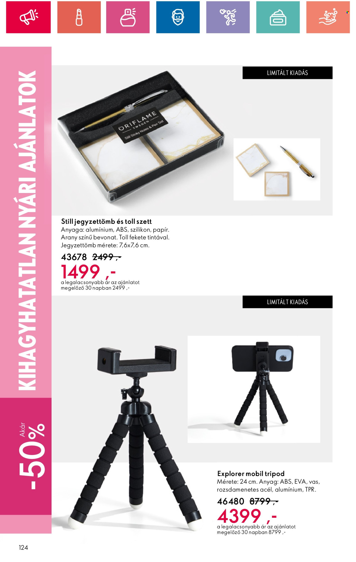 Oriflame akciós újságok - 2024.08.20 - 2024.09.09. Oldal 124