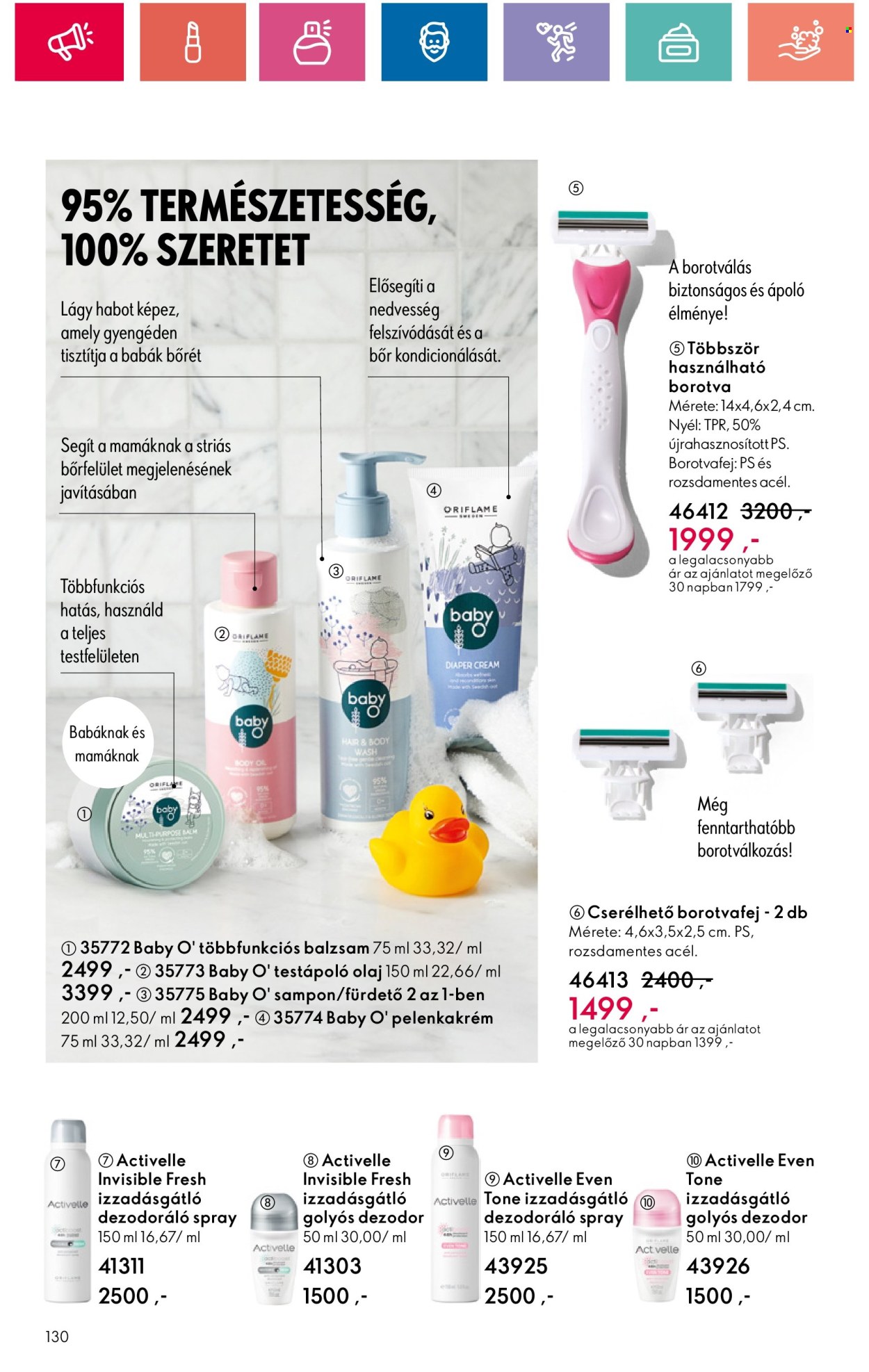Oriflame akciós újságok - 2024.08.20 - 2024.09.09. Oldal 130