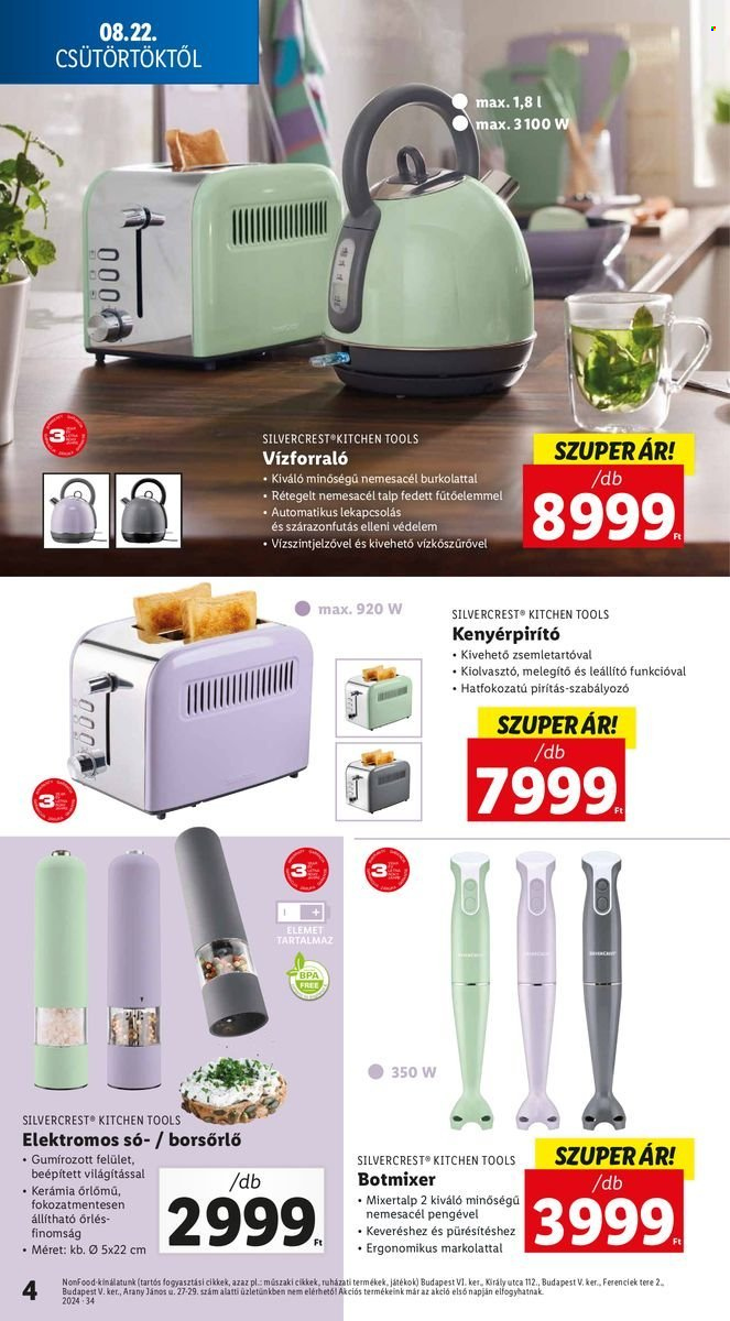 Lidl akciós újságok - 2024.08.22 - 2024.08.28. Oldal 4