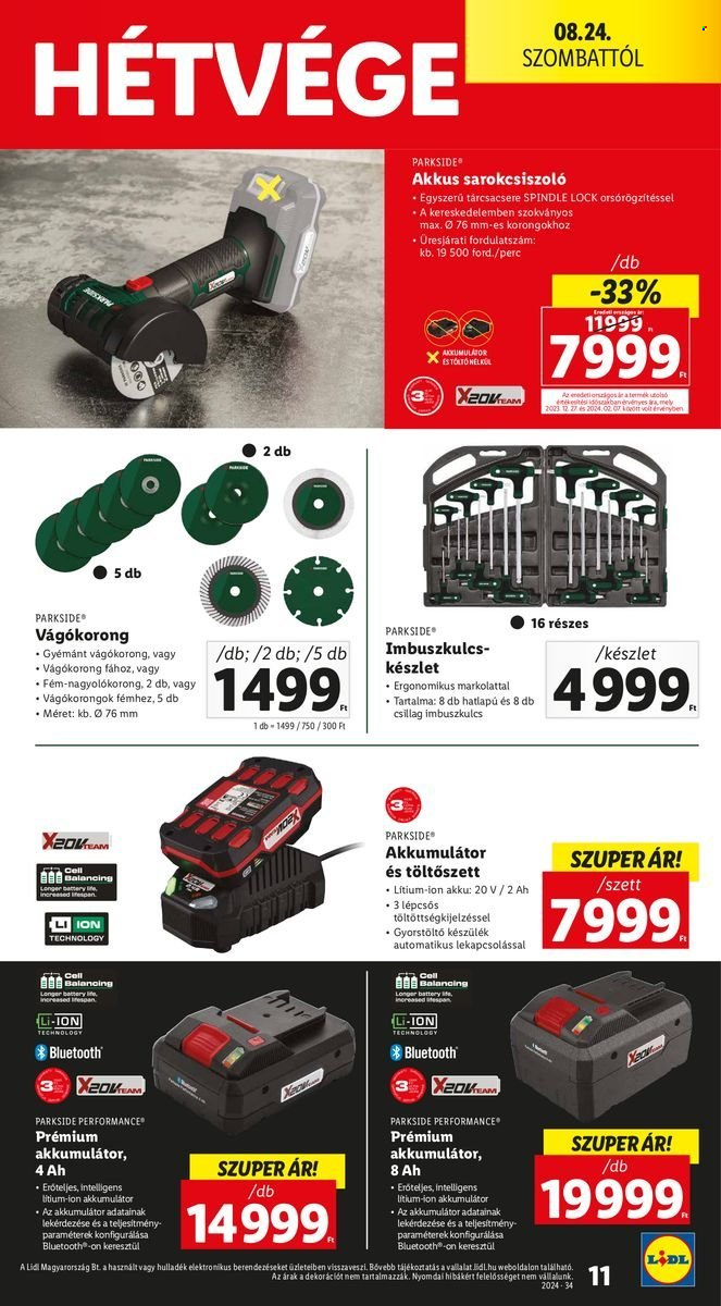 Lidl akciós újságok - 2024.08.22 - 2024.08.28. Oldal 11
