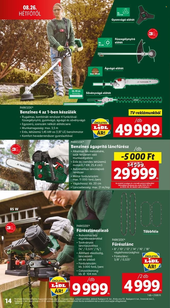 Lidl akciós újságok - 2024.08.22 - 2024.08.28. Oldal 14