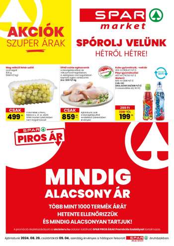 Újság SPAR market - 2024.08.29 - 2024.09.04.