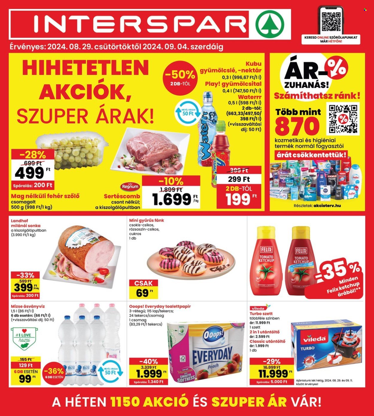 INTERSPAR akciós újságok - 2024.08.29 - 2024.09.04. Oldal 1