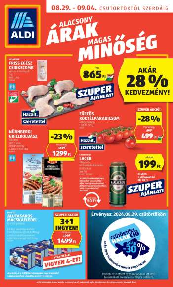 Újság Aldi - 2024.08.29 - 2024.09.04.