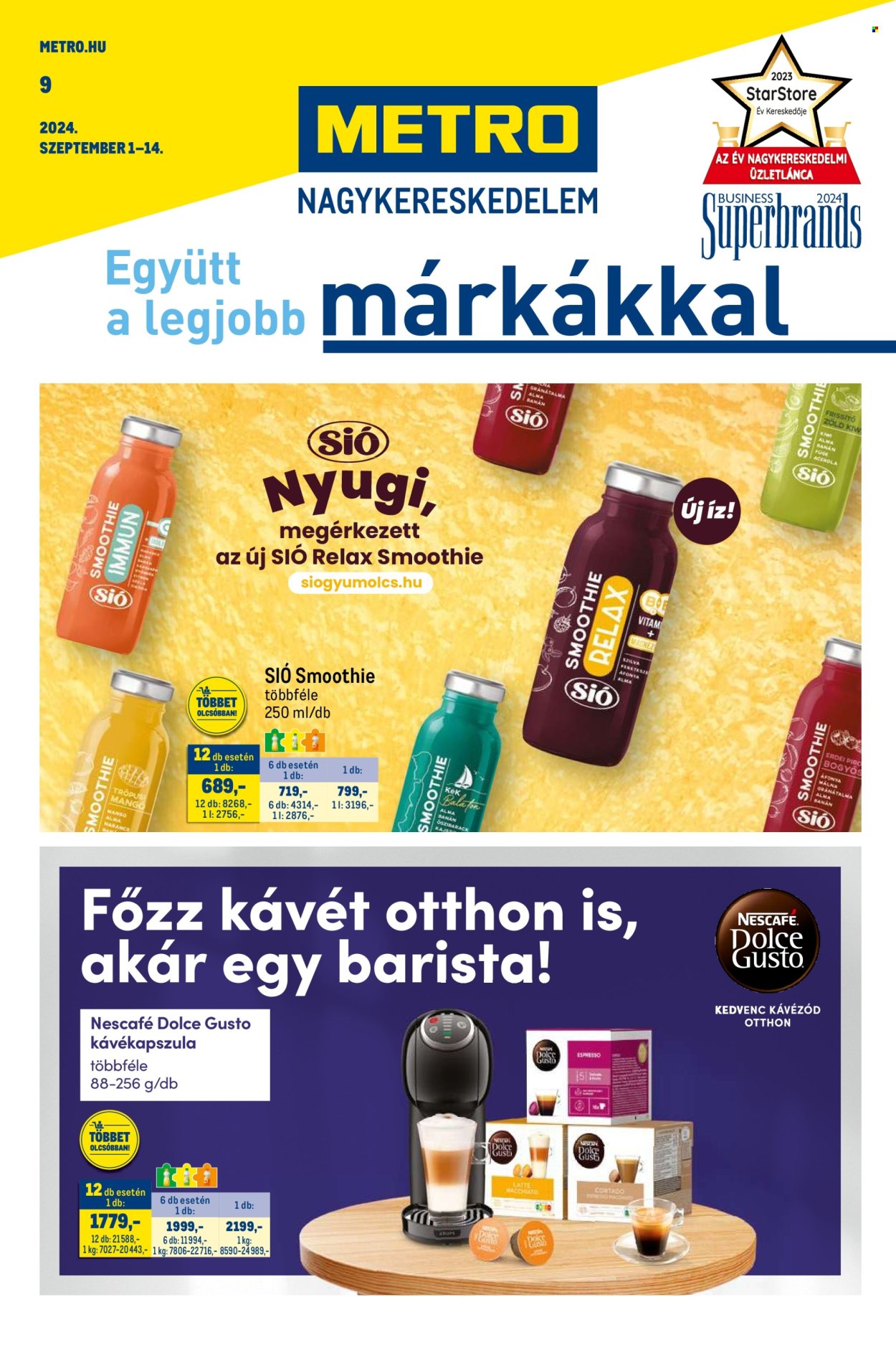 Metro akciós újságok - 2024.09.01 - 2024.09.14. Oldal 1