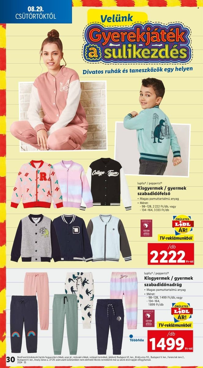 Lidl akciós újságok - 2024.08.29 - 2024.09.04. Oldal 30