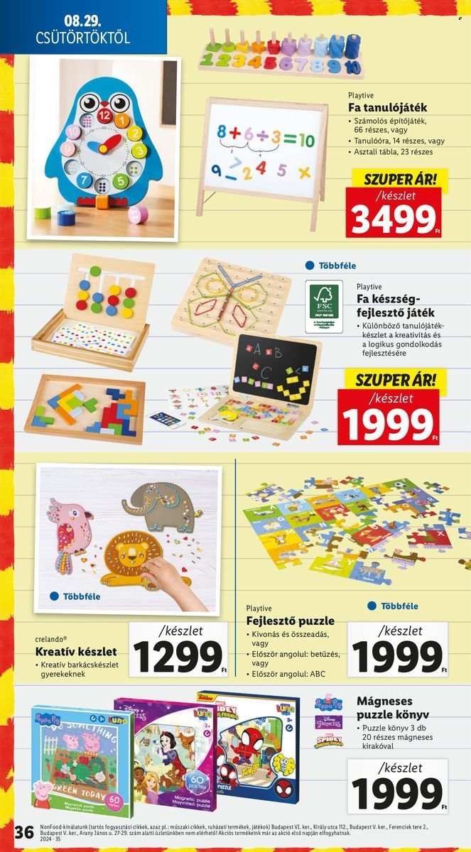Lidl akciós újságok - 2024.08.29 - 2024.09.04. Oldal 36