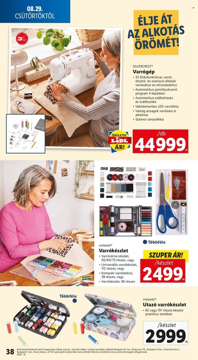 Lidl akciós újságok - 2024.08.29 - 2024.09.04. Oldal 38