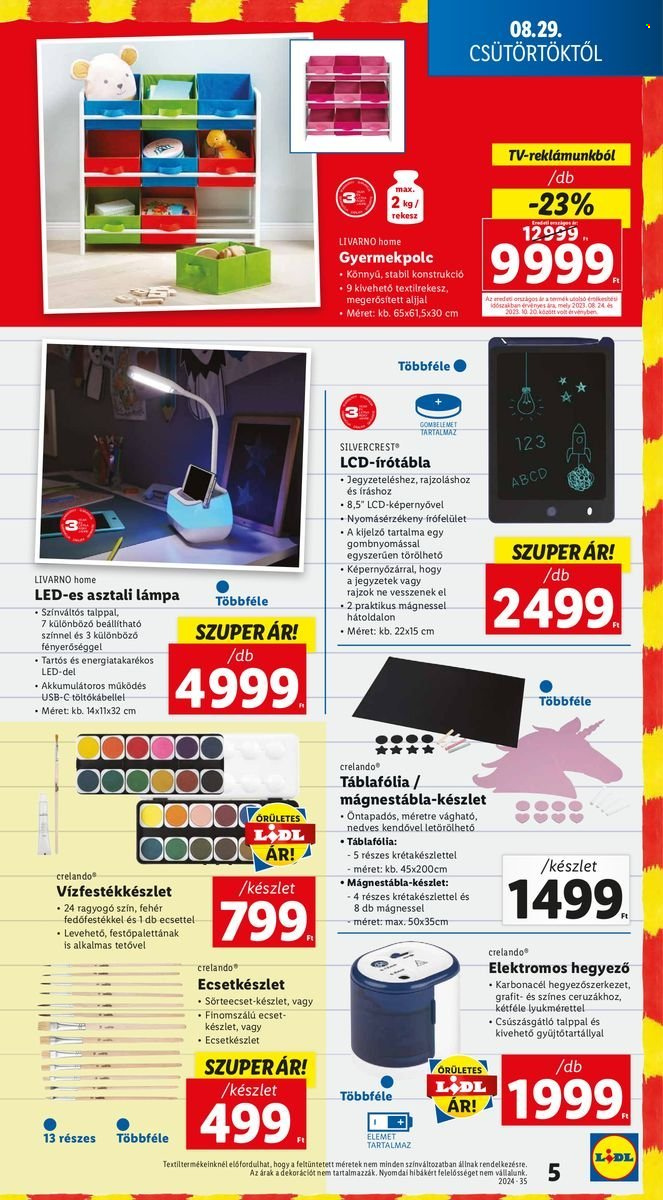 Lidl akciós újságok - 2024.08.29 - 2024.09.04. Oldal 5