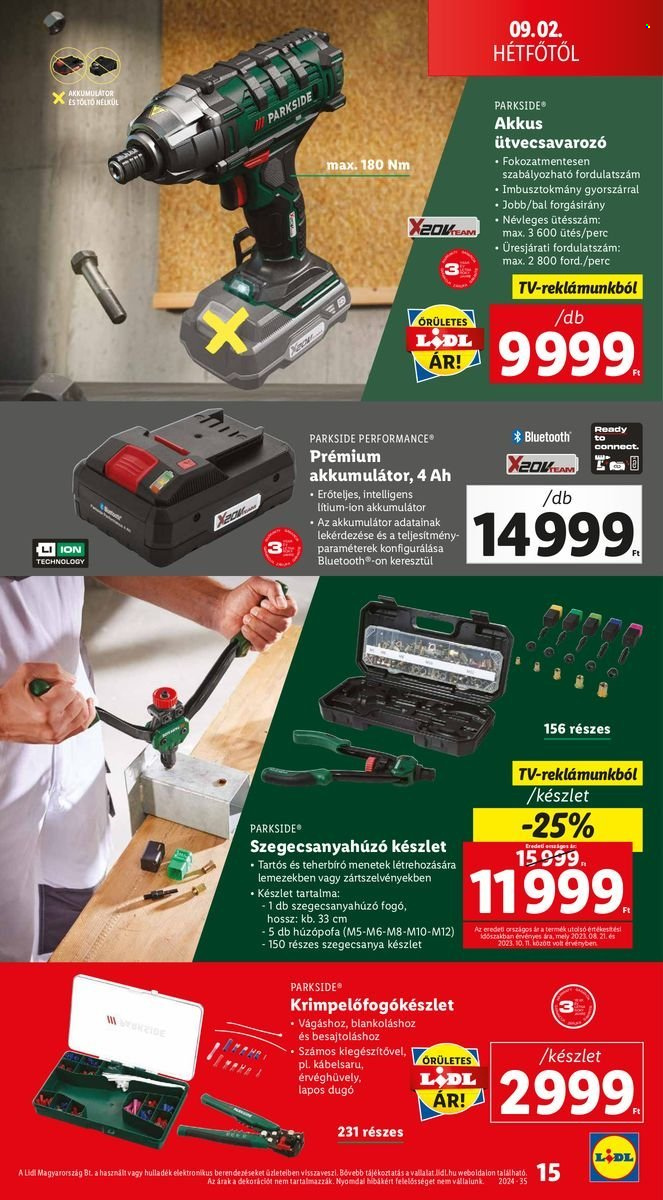 Lidl akciós újságok - 2024.08.29 - 2024.09.04. Oldal 15