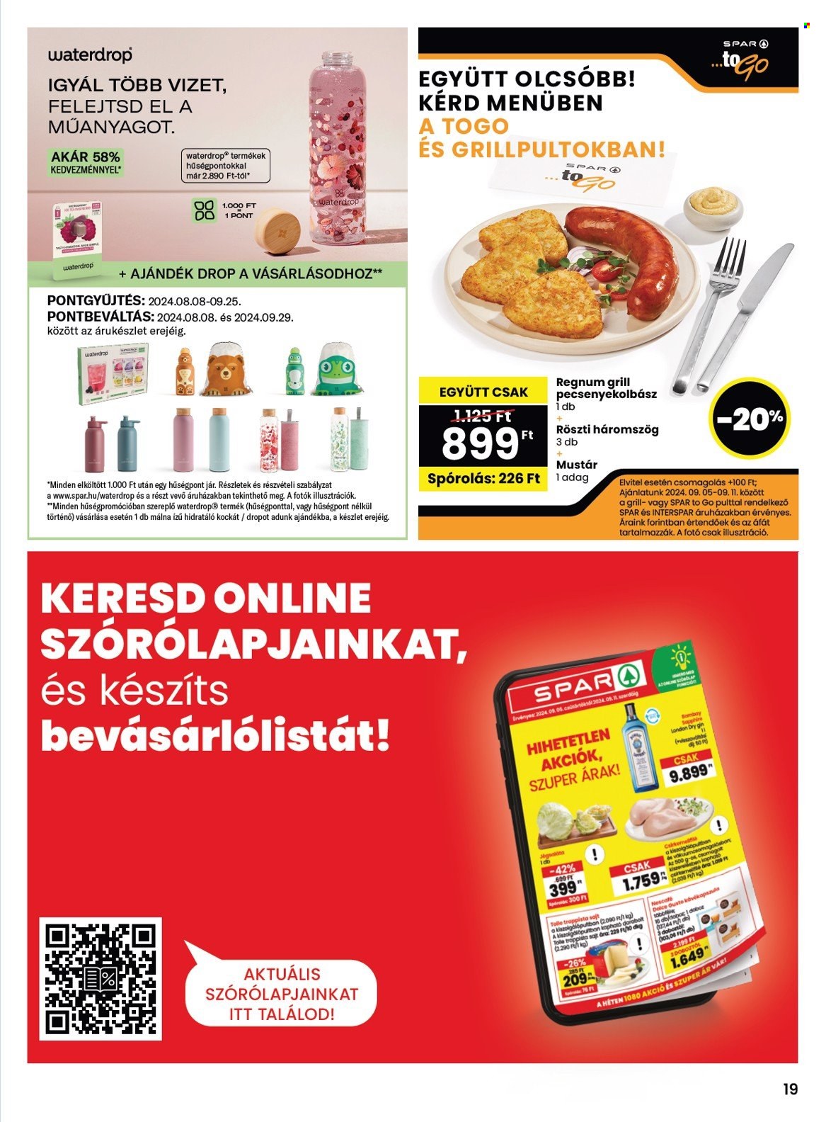 SPAR akciós újságok - 2024.09.05 - 2024.09.11. Oldal 19