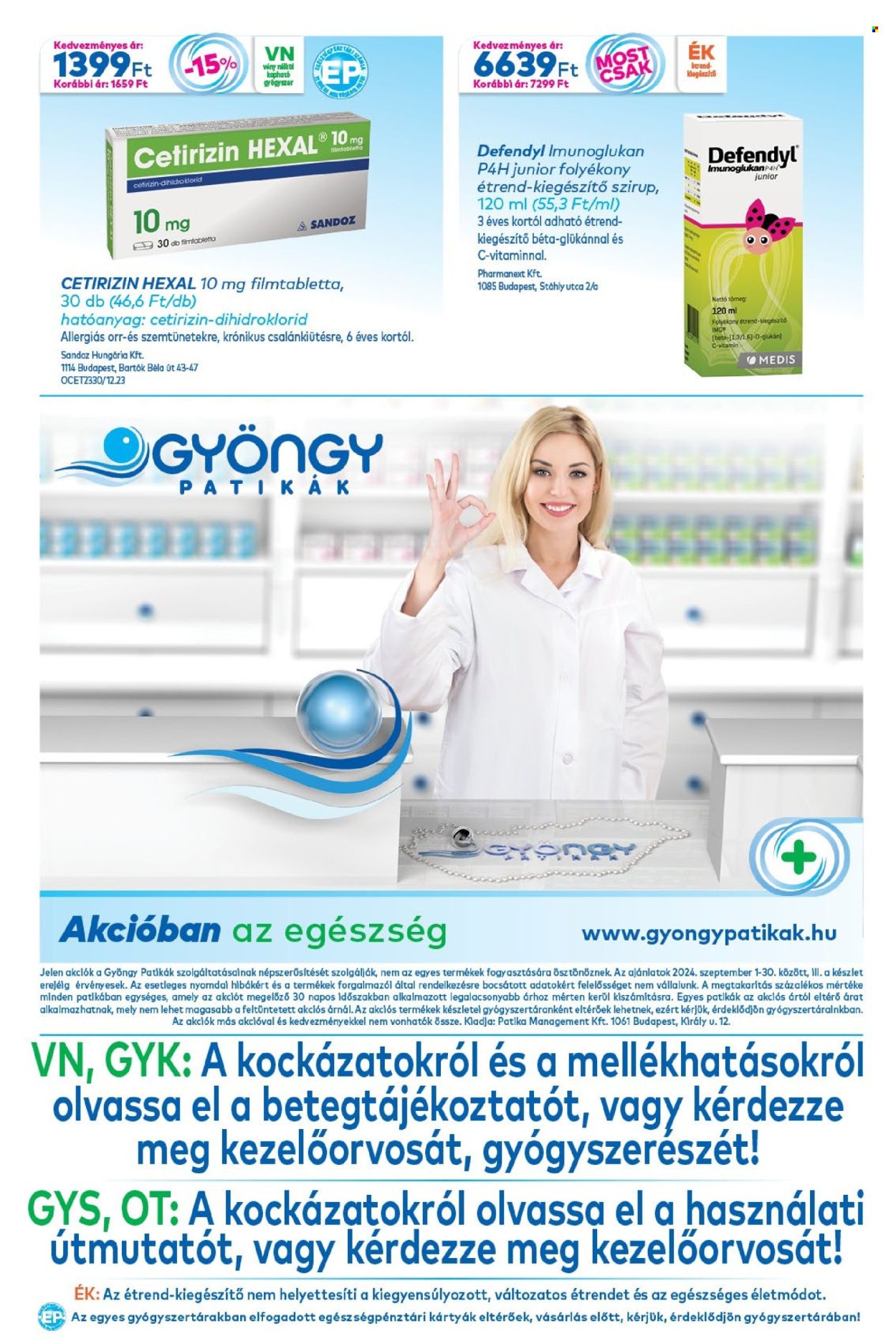 Gyöngy Patikák akciós újságok - 2024.09.01 - 2024.09.30. Oldal 20