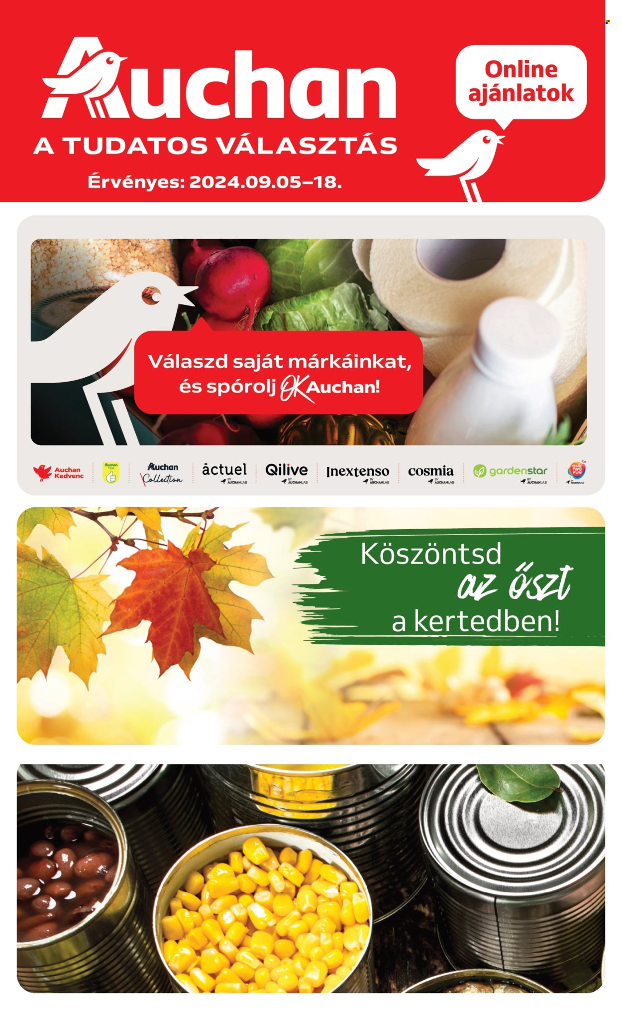 Auchan akciós újságok - 2024.09.05 - 2024.09.18. Oldal 1