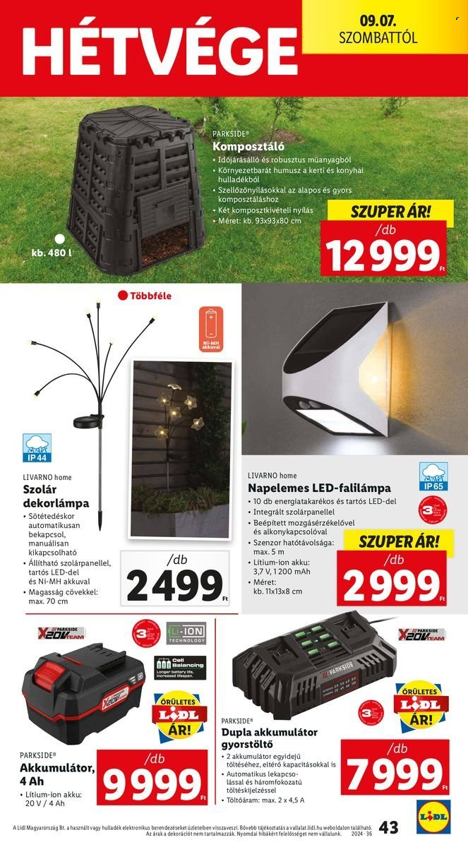 Lidl akciós újságok - 2024.09.05 - 2024.09.11. Oldal 43