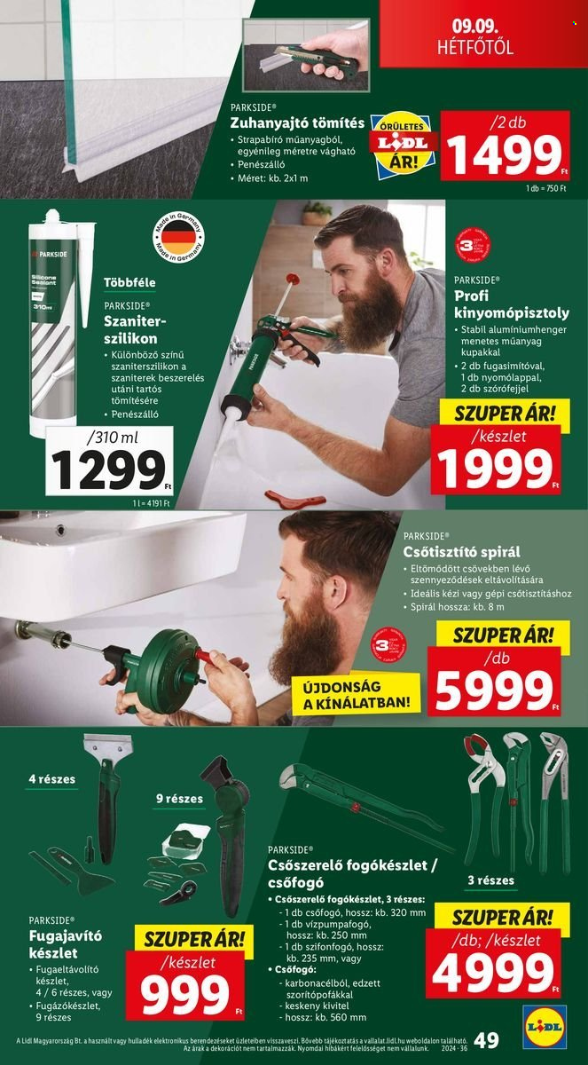 Lidl akciós újságok - 2024.09.05 - 2024.09.11. Oldal 49