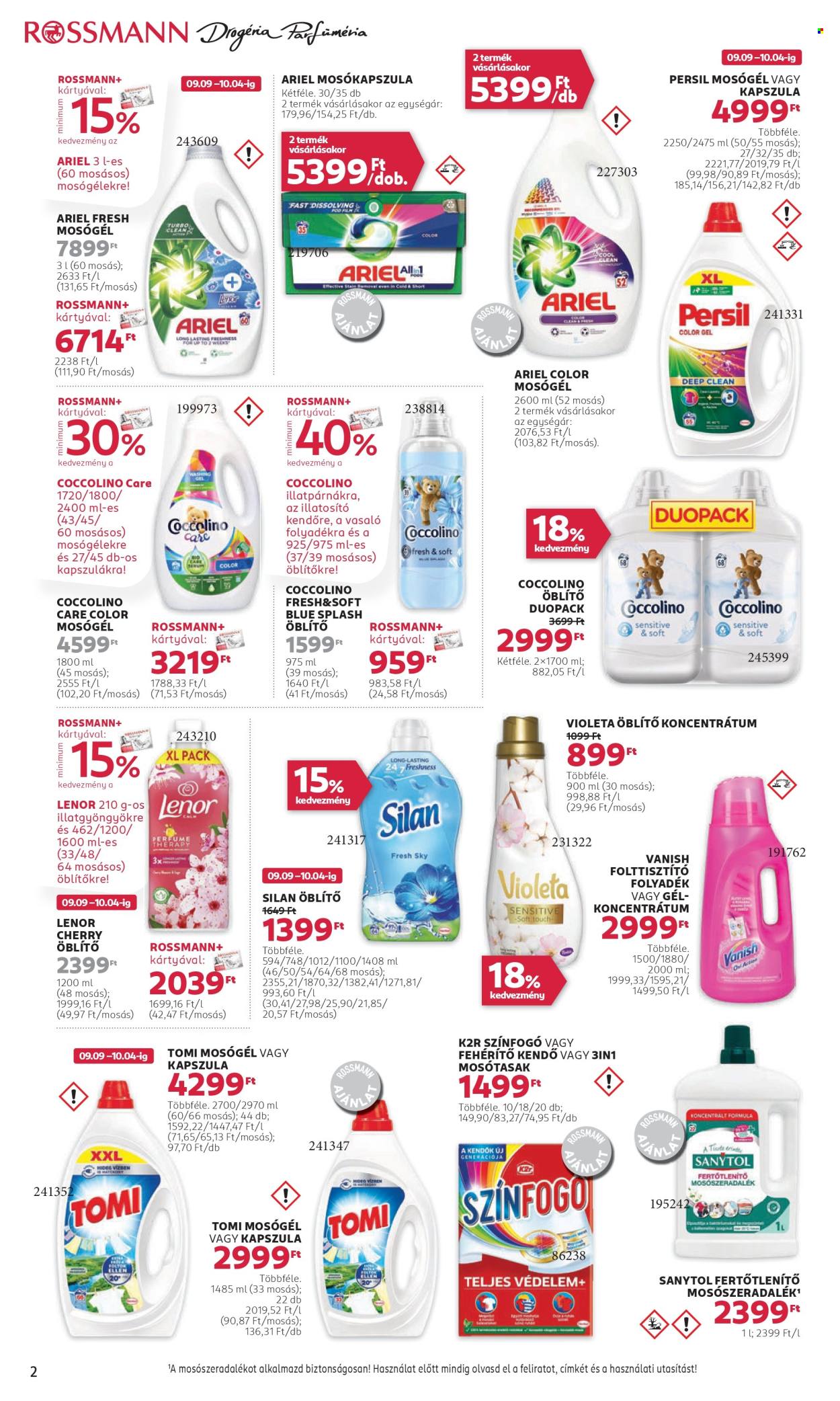 Rossmann akciós újságok - 2024.09.09 - 2024.09.20. Oldal 2