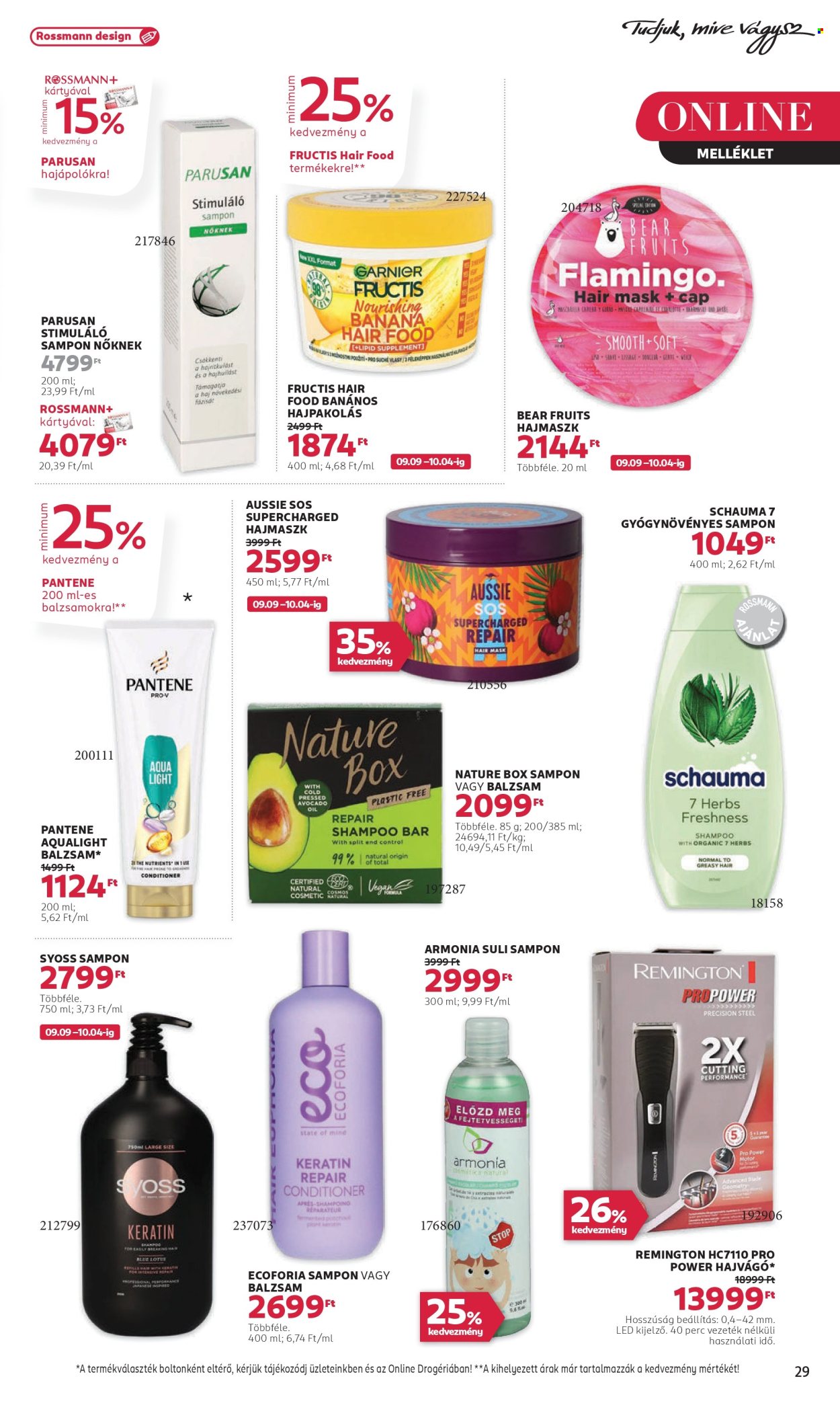 Rossmann akciós újságok - 2024.09.09 - 2024.09.20. Oldal 31