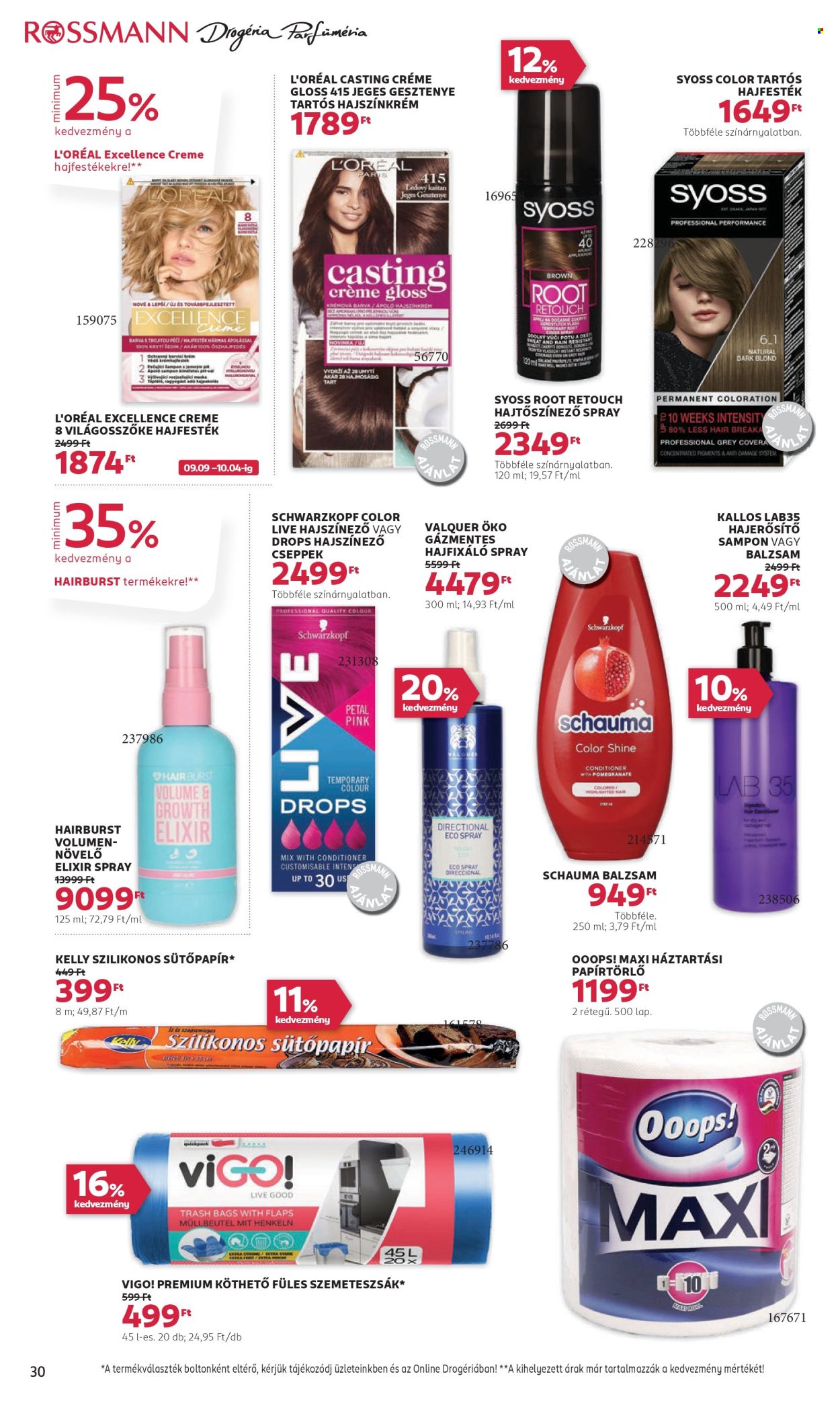 Rossmann akciós újságok - 2024.09.09 - 2024.09.20. Oldal 32