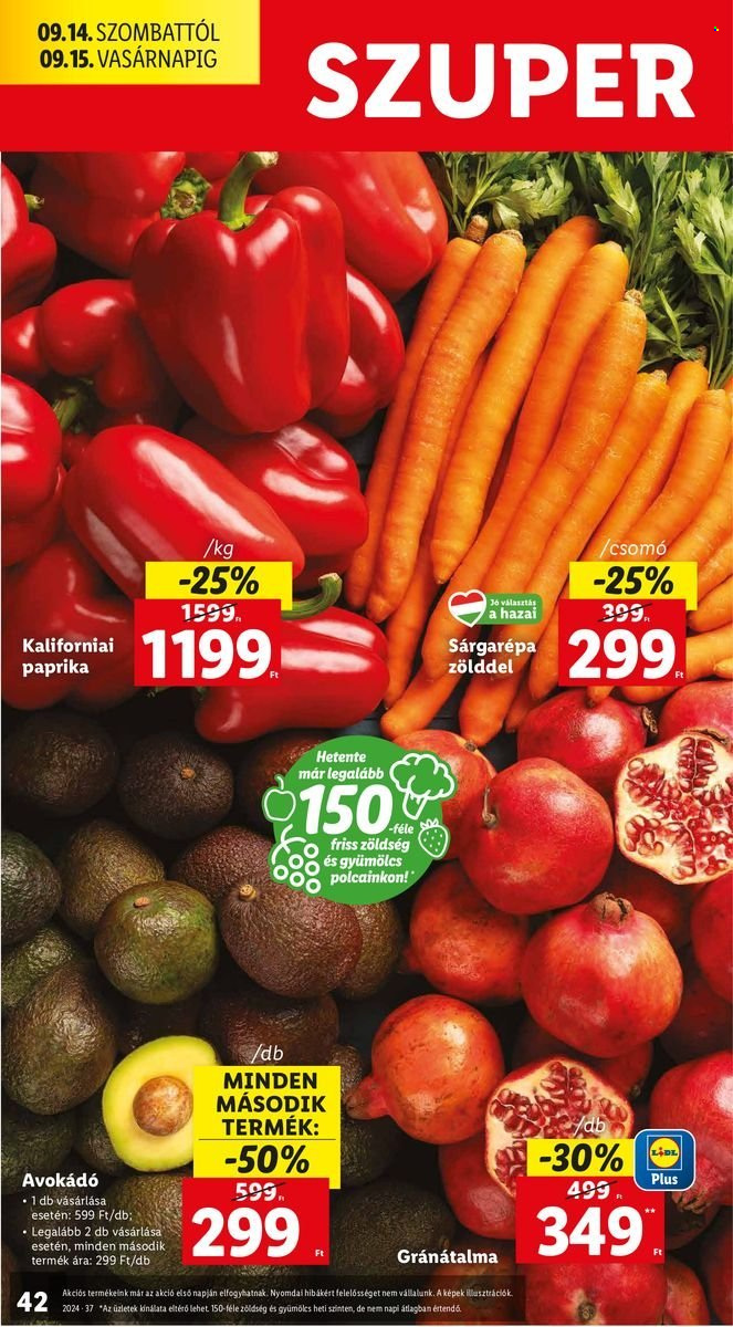 Lidl akciós újságok - 2024.09.12 - 2024.09.18. Oldal 42