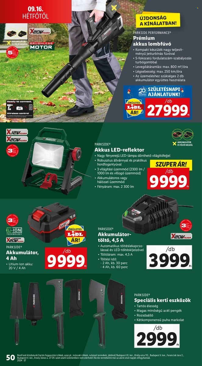 Lidl akciós újságok - 2024.09.12 - 2024.09.18. Oldal 50