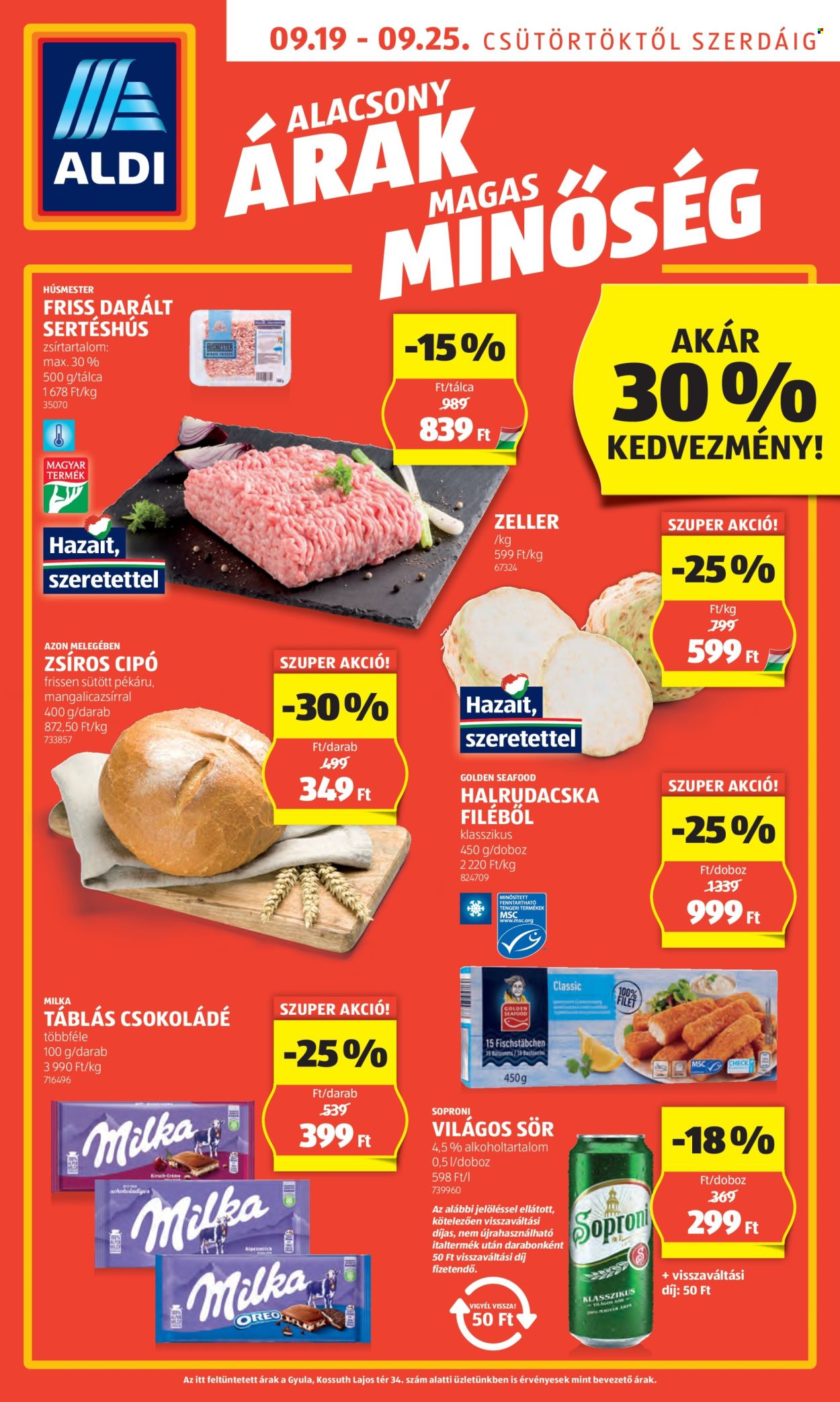 Aldi akciós újságok - 2024.09.19 - 2024.09.25. Oldal 1