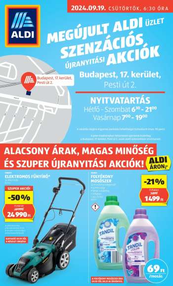 Újság Aldi - 2024.09.19 - 2024.09.21.