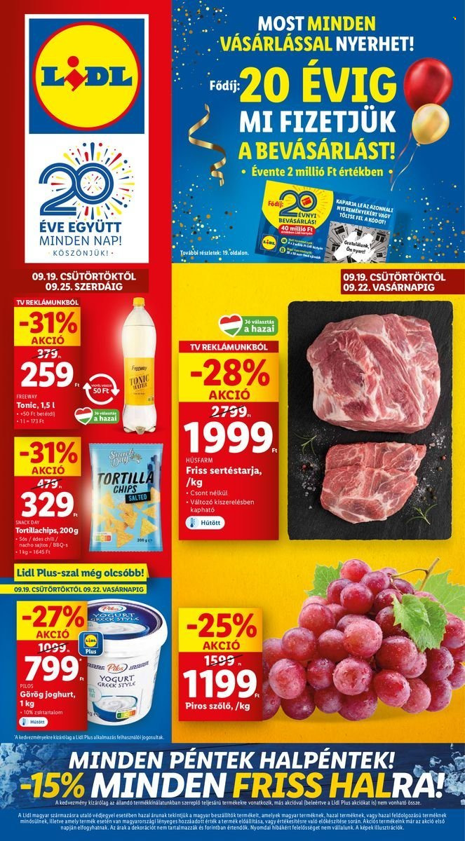 Lidl akciós újságok - 2024.09.19 - 2024.09.25. Oldal 1