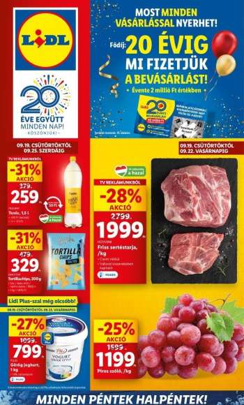 Újság Lidl - 2024.09.19 - 2024.09.25.