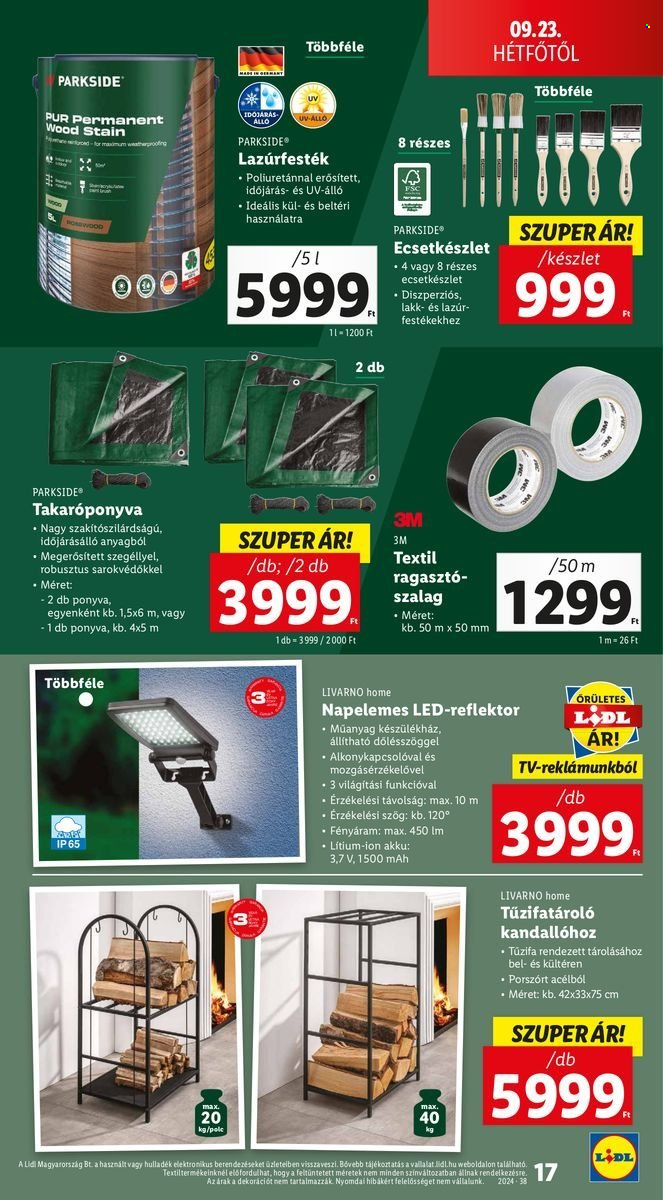 Lidl akciós újságok - 2024.09.19 - 2024.09.25. Oldal 17