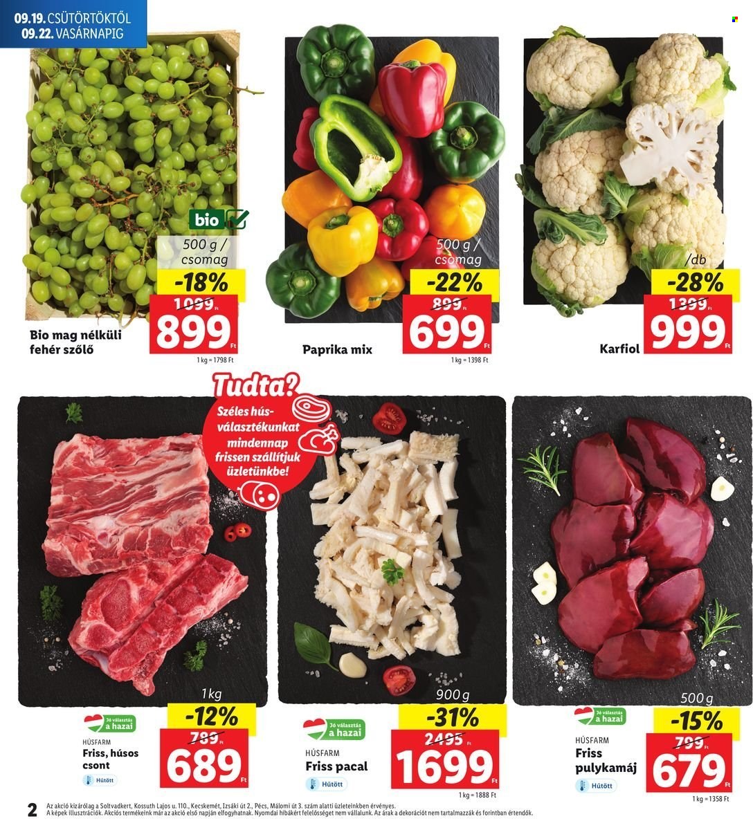 Lidl akciós újságok - 2024.09.19 - 2024.09.22. Oldal 2