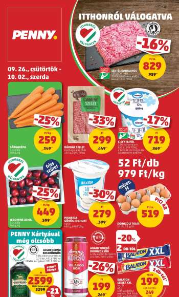Újság Penny Market - 2024.09.26 - 2024.10.02.