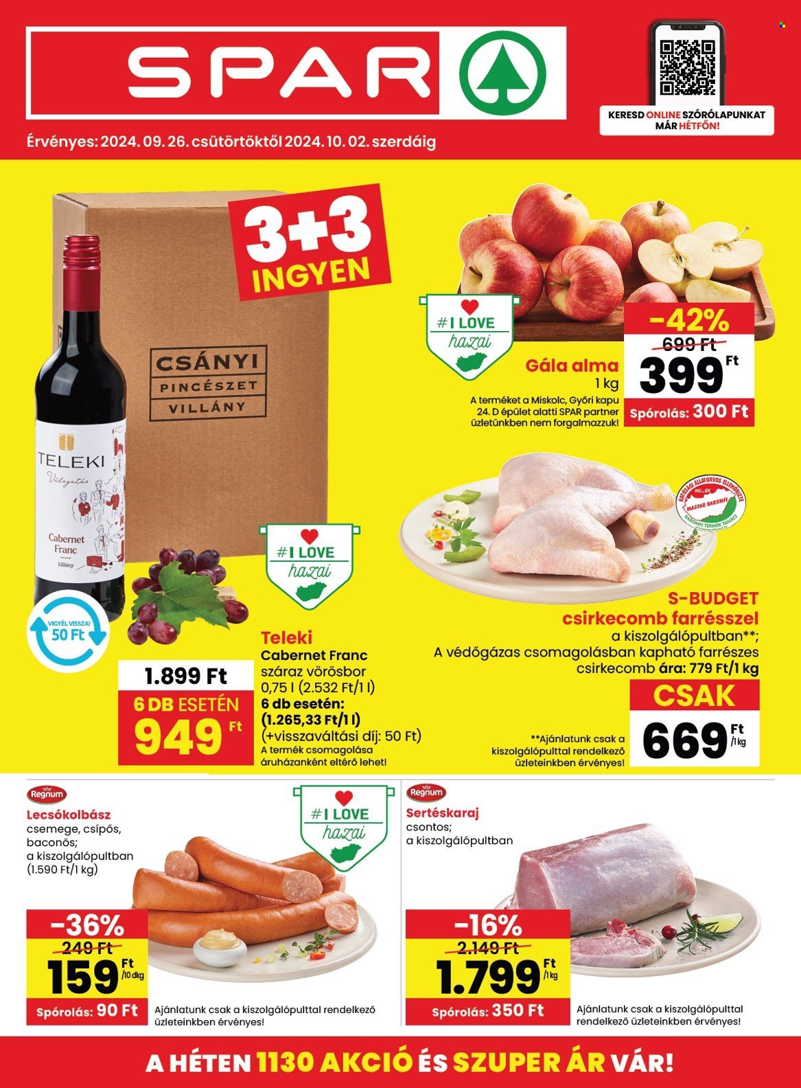 SPAR akciós újságok - 2024.09.26 - 2024.10.02. Oldal 1