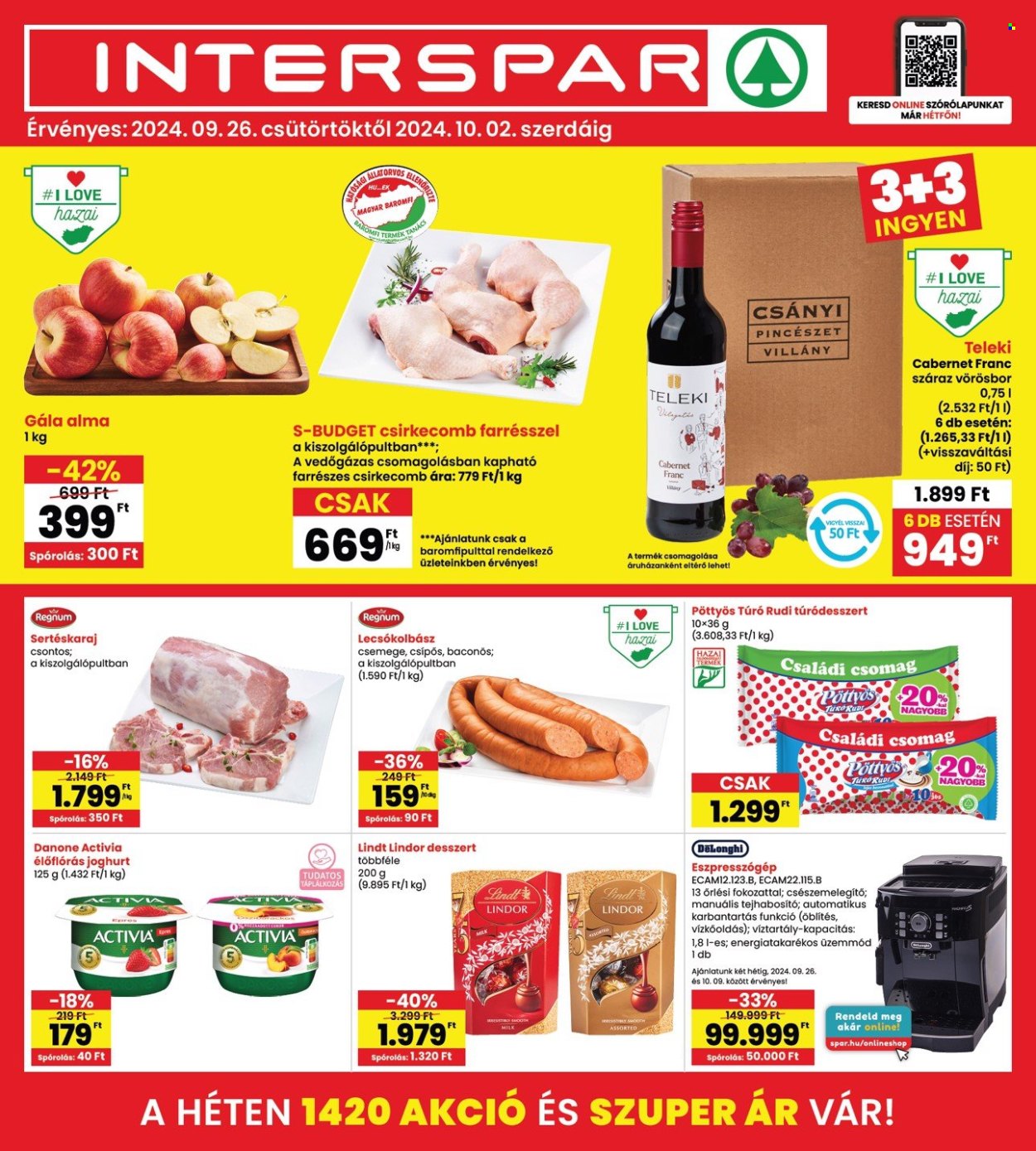 INTERSPAR akciós újságok - 2024.09.26 - 2024.10.02. Oldal 1