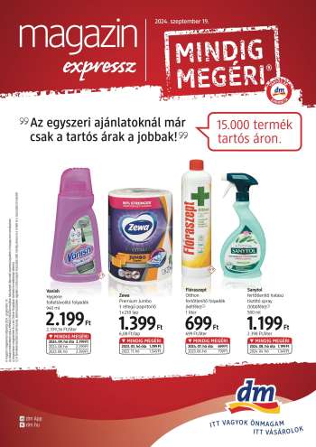 Újság dm drogerie markt - 2024.09.19 - 2024.09.30.