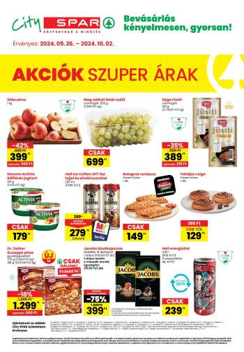 Újság SPAR - 2024.09.26 - 2024.10.02.