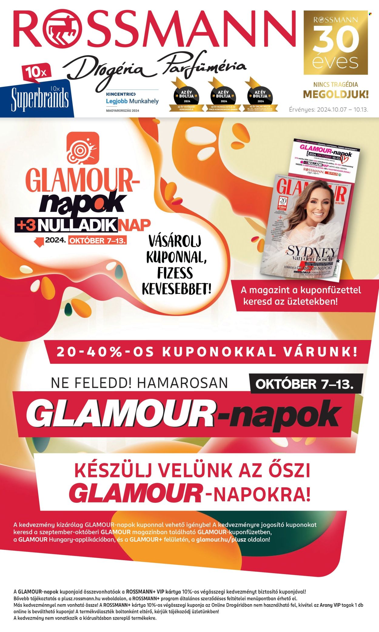 Rossmann akciós újságok - 2024.10.07 - 2024.10.13. Oldal 1
