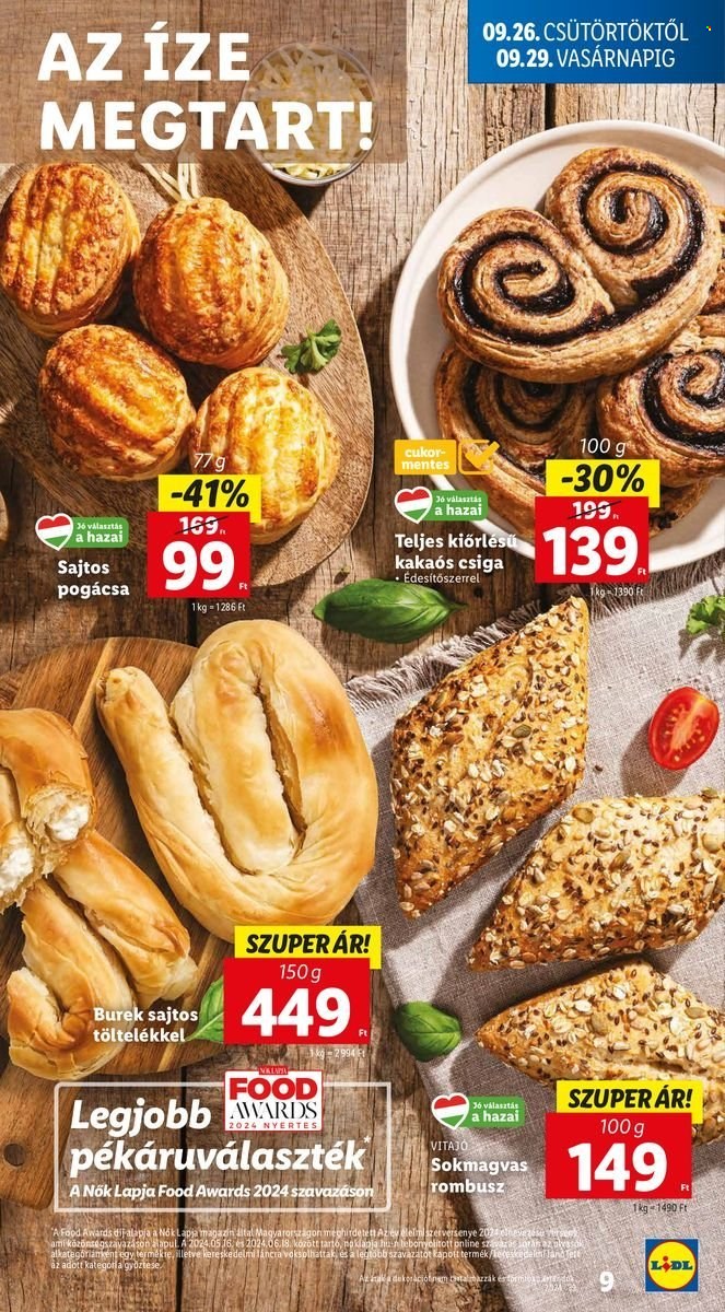 Lidl akciós újságok - 2024.09.26 - 2024.10.02. Oldal 9