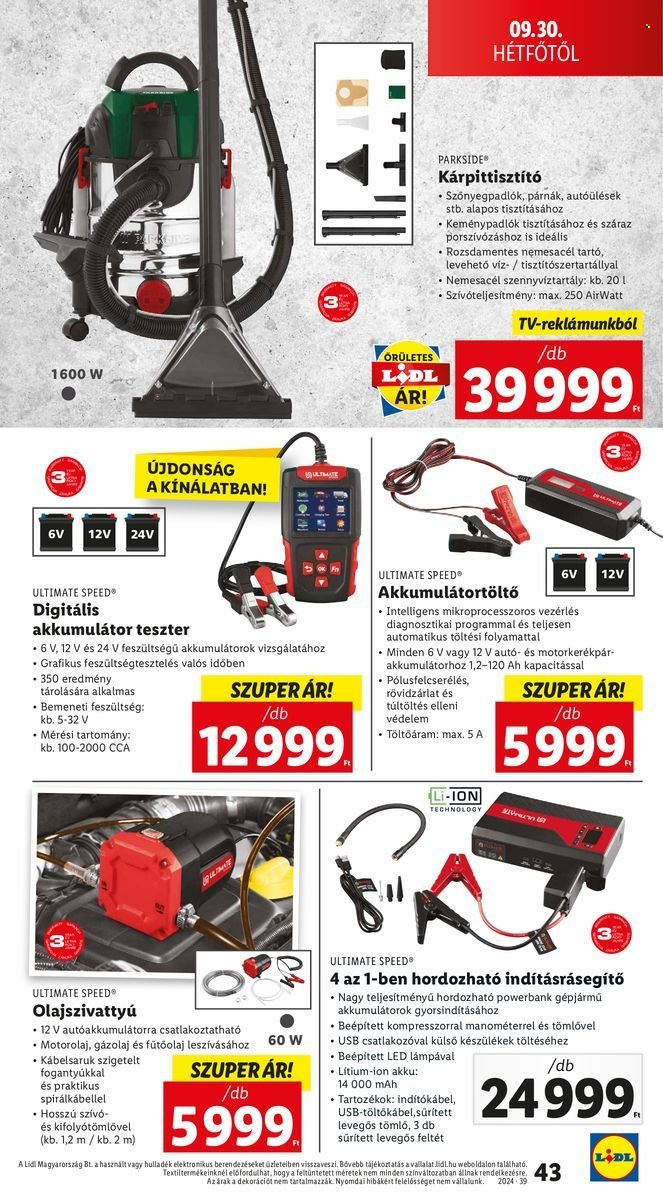 Lidl akciós újságok - 2024.09.26 - 2024.10.02. Oldal 45