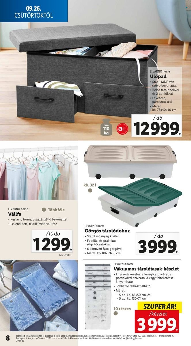 Lidl akciós újságok - 2024.09.26 - 2024.10.02. Oldal 8