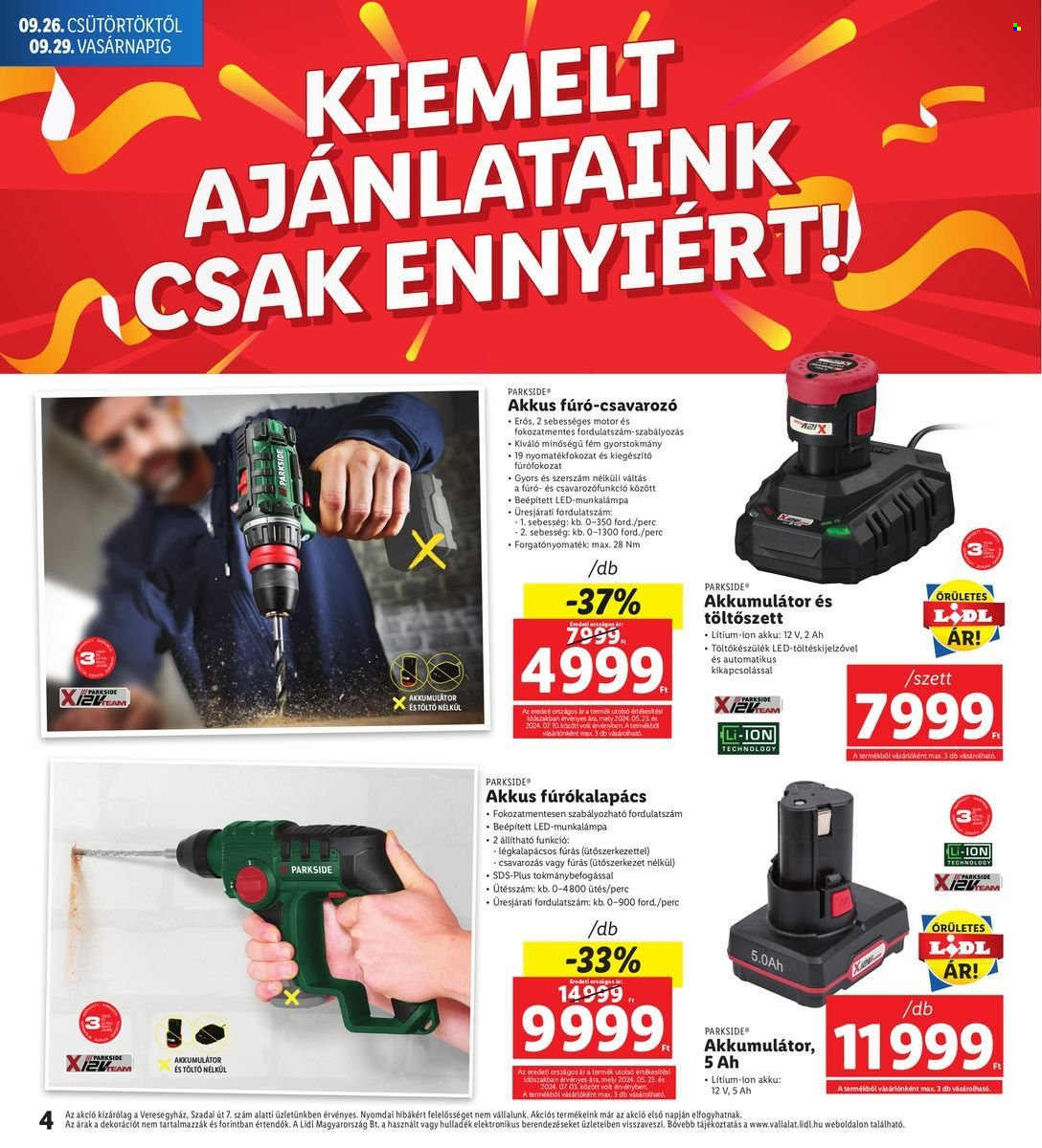 Lidl akciós újságok - 2024.09.26 - 2024.09.29. Oldal 4
