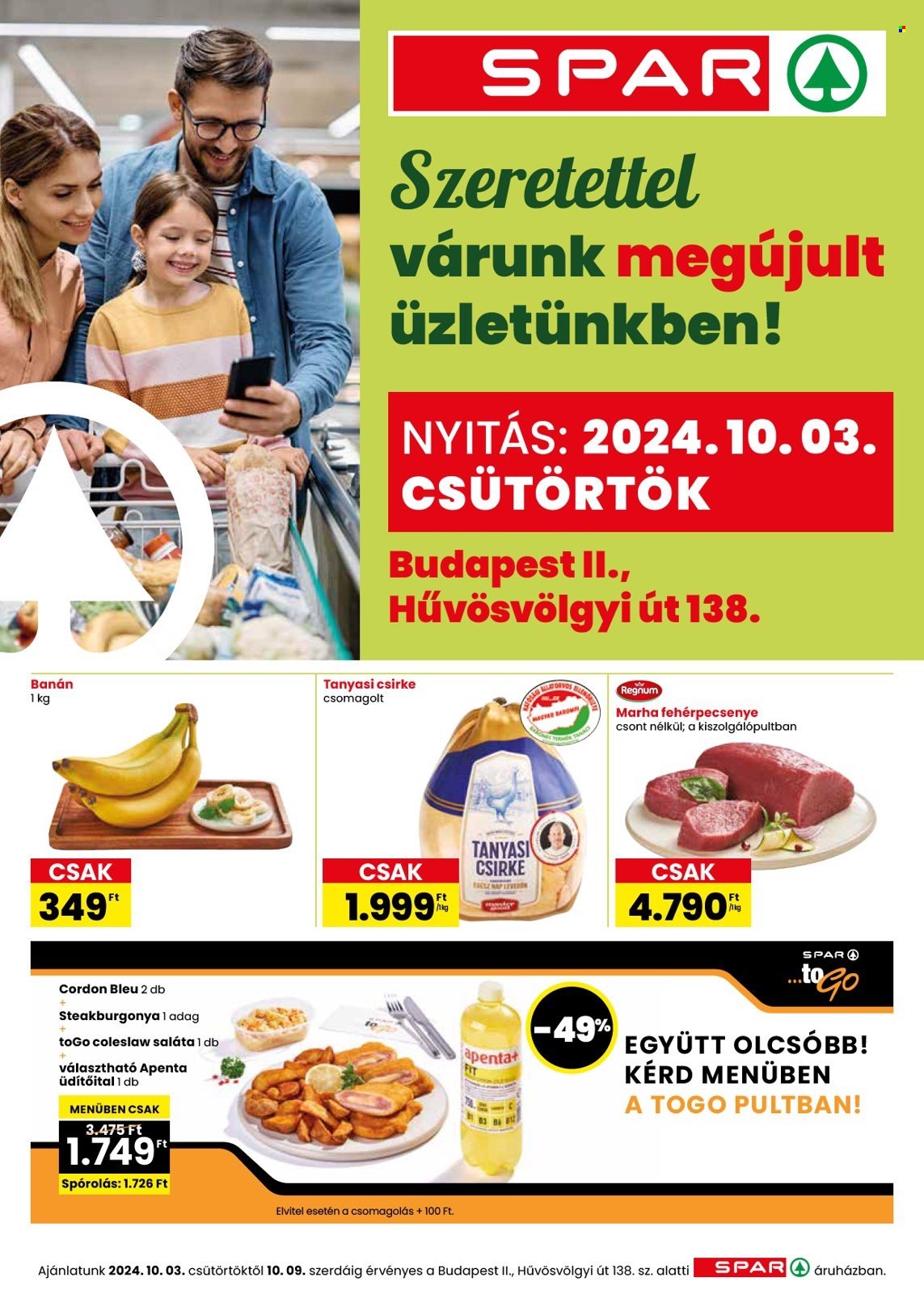 SPAR akciós újságok - 2024.09.29 - 2024.09.29. Oldal 1