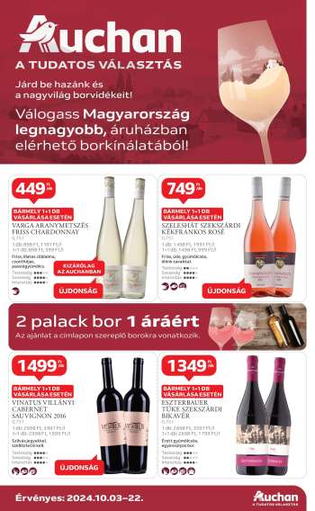 Újság Auchan - 2024.10.03 - 2024.10.22.