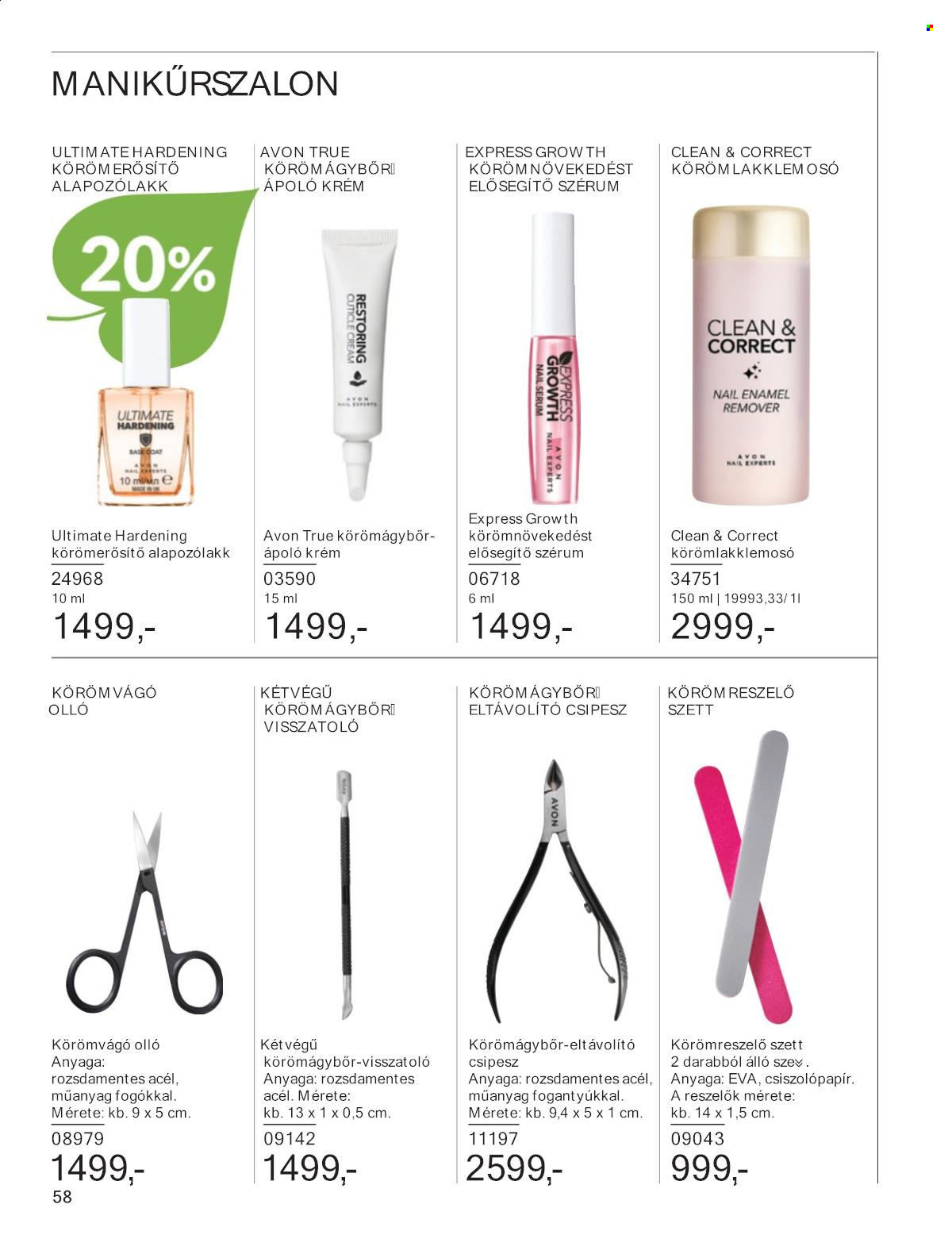 Avon akciós újságok - 2024.10.01 - 2024.10.31. Oldal 58