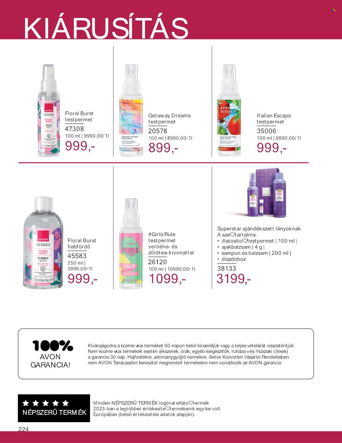 Avon akciós újságok - 2024.10.01 - 2024.10.31. Oldal 224