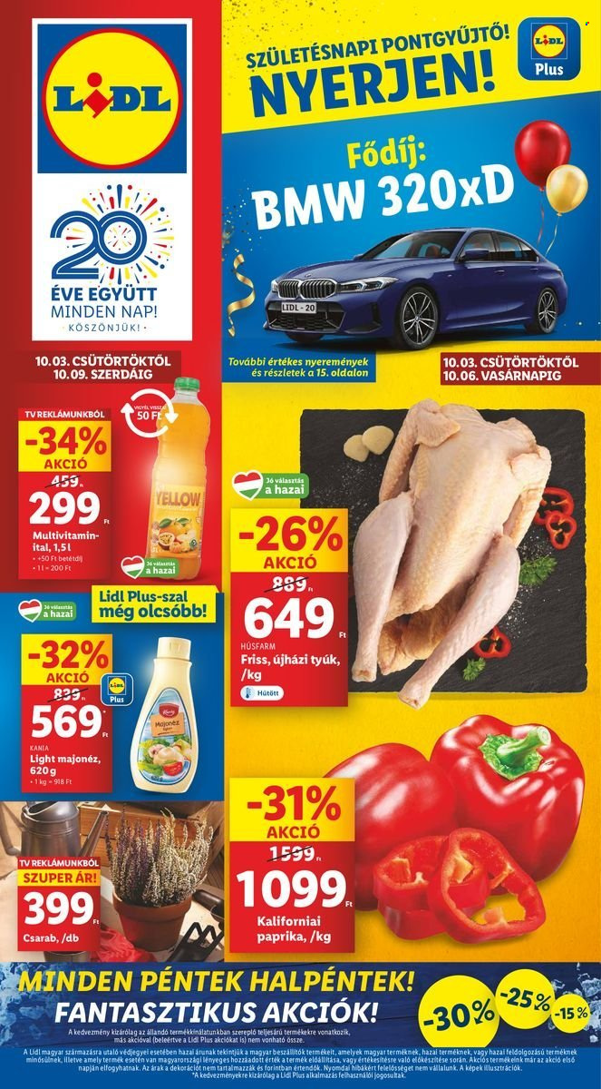 Lidl akciós újságok - 2024.10.03 - 2024.10.09. Oldal 1