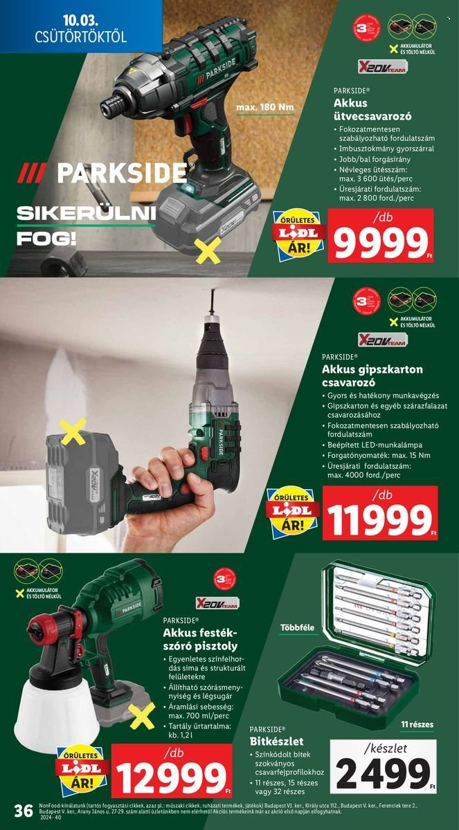 Lidl akciós újságok - 2024.10.03 - 2024.10.09. Oldal 36