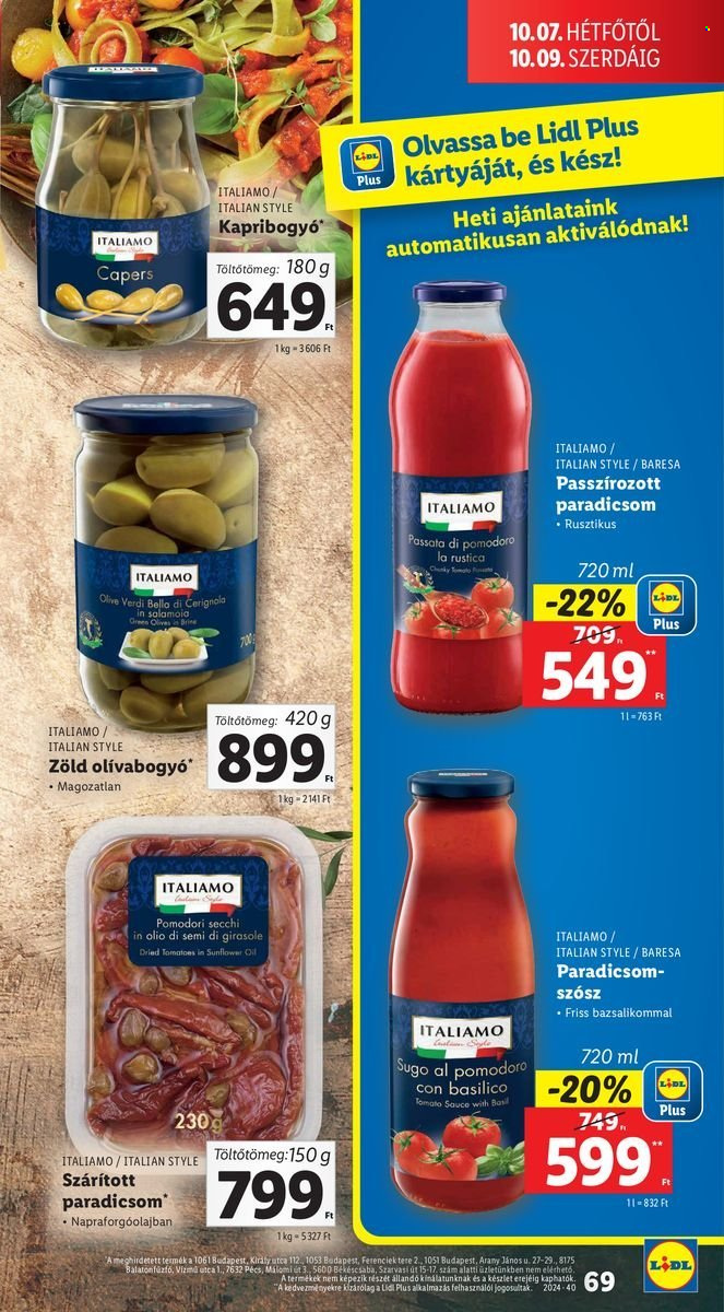 Lidl akciós újságok - 2024.10.03 - 2024.10.09. Oldal 69